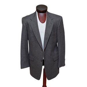 Hart Schaffner Marx Gold Trumpeter Wool Blazer Sport‎ Coat 39R USA Gray Brown